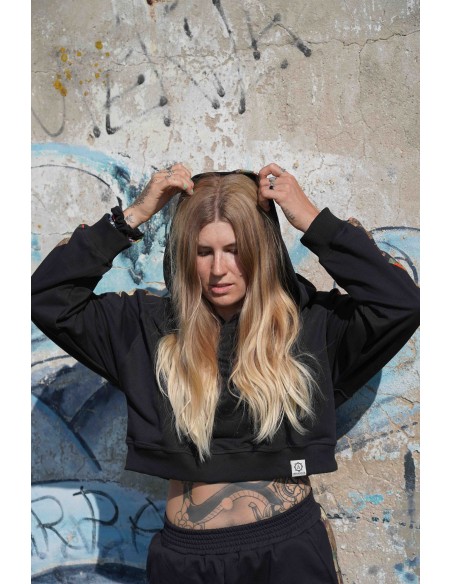 Crop Hoodie HERON