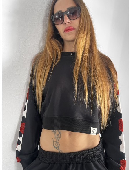 Crop Pullover FLAMENCA BLANCA
