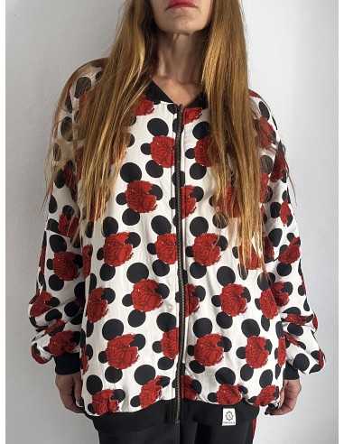 Bomber Oversized FLAMENCA BLANCA