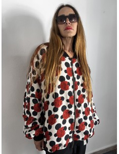Bomber Oversized FLAMENCA BLANCA
