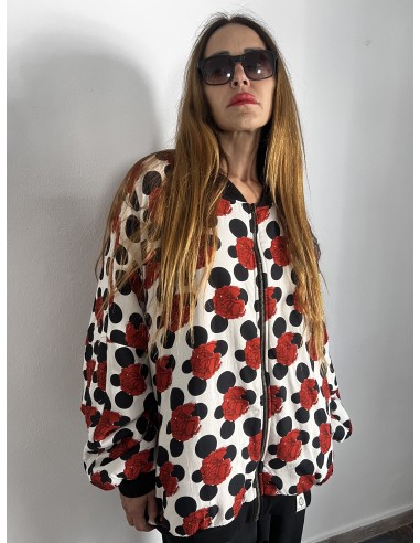 Bomber Oversized FLAMENCA BLANCA