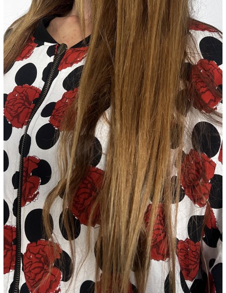 Bomber Oversized FLAMENCA BLANCA