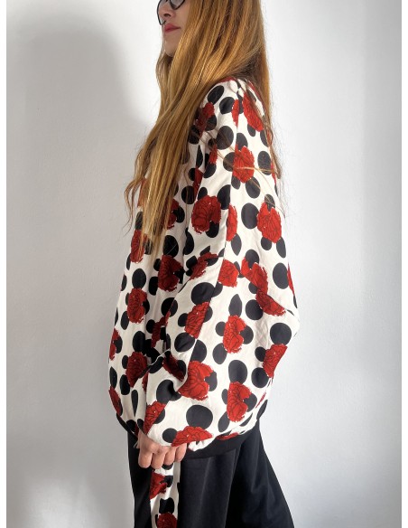 Bomber Oversized FLAMENCA BLANCA