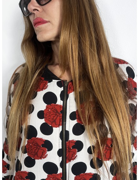 Bomber Oversized FLAMENCA BLANCA