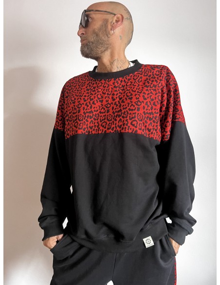 Pullover RED LEOPARD
