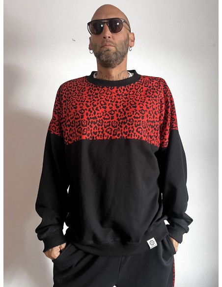 Pullover RED LEOPARD