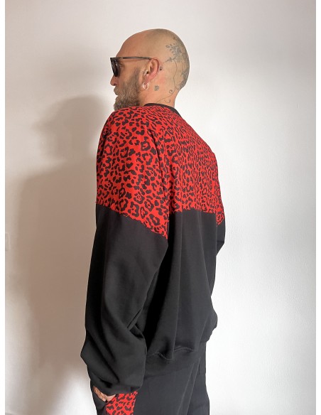 Pullover RED LEOPARD