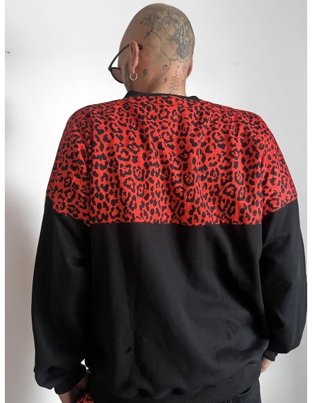 Pullover RED LEOPARD