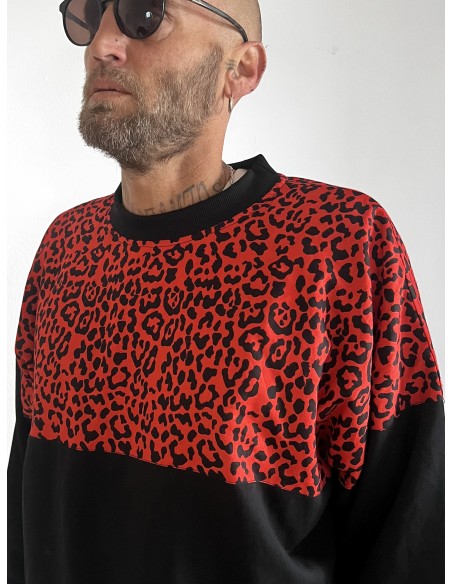 Pullover RED LEOPARD