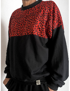 Pullover RED LEOPARD
