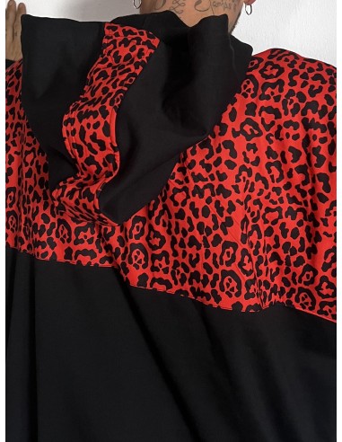 Hoodie RED LEOPARD