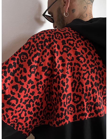 Hoodie RED LEOPARD