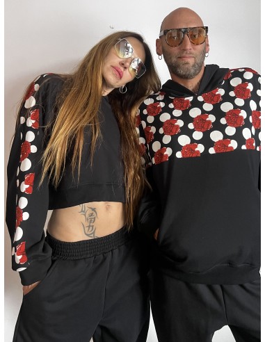 Crop Pullover FLAMENCA NEGRA